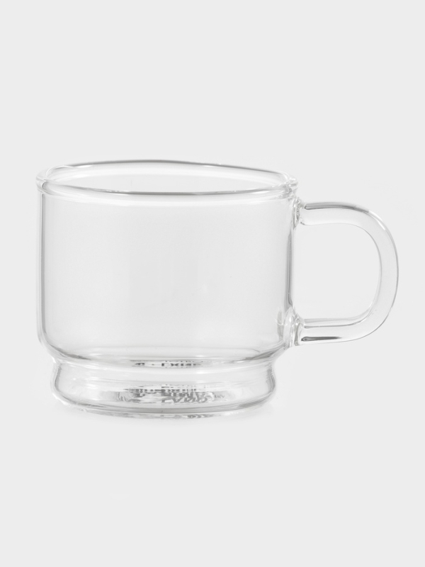 Кружка стеклянная штабелируемая "Боттом", 100 мл, 5,8х5,1 см нет