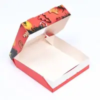 Коробка подарочная новогодняя складная с окном &laquo;Апельсин&raquo;, 15&times;15&times;4 см