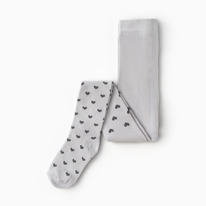 Колготки детские KAFTAN «Сердечки» 116-122 см, цвет серый Колготки детские KAFTAN «Сердечки» 116-122 см, цвет серый