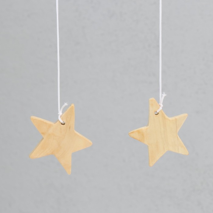 Музыка ветра дерево, металл "Месяц со звездой" 9 трубочек 54х13 см