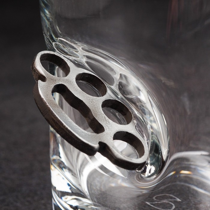 Стакан Стакан "Непробиваемый. Кастет", для виски, 250 мл