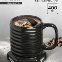 УЦЕНКА Кружка керамическая &laquo;100% мужик&raquo;, 400 мл