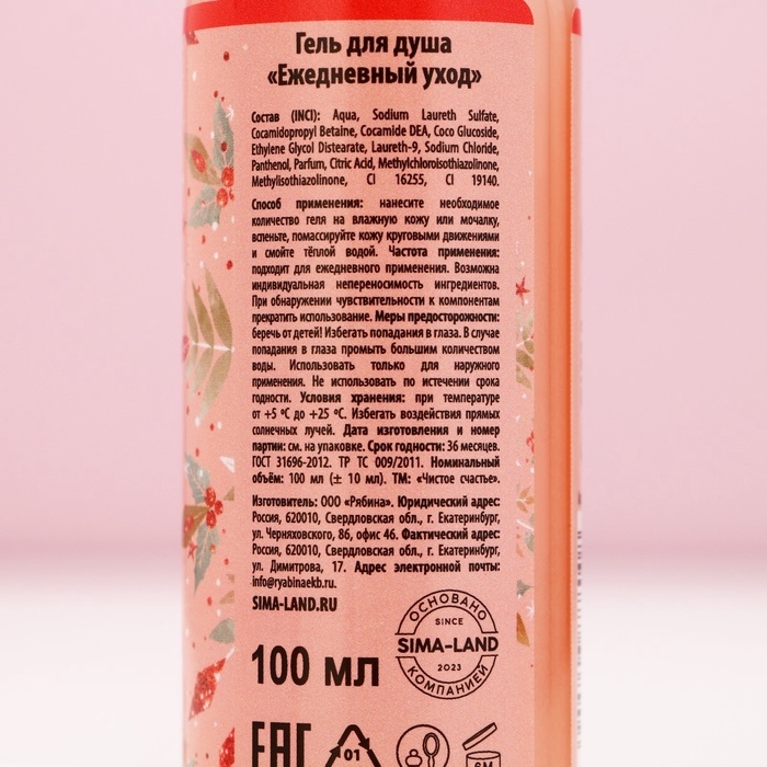 Подарочный набор косметики «Счастья в Новом Году!», гель для душа 100 мл и бомбочка для ванны 40 г, ЧИСТОЕ СЧАСТЬЕ Подарочный набор косметики «Счастья в Новом Году!», гель для душа 100 мл и бомбочка для ванны 40 г, ЧИСТОЕ СЧАСТЬЕ