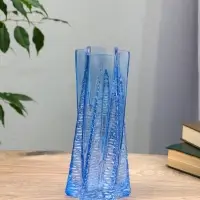 Ваза стекло настольная "Флоранс" 25х11х9 см, голубой