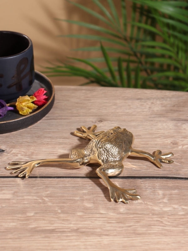 Подставка под благовония &laquo;Лягушка&raquo;, латунь, 15&times;16&times;3.5 см