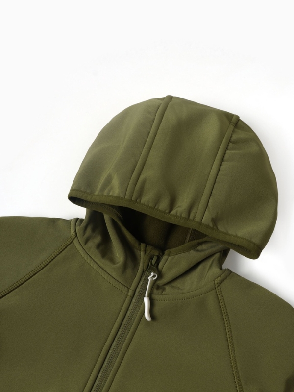 Ветровка демисезонная для мальчиков MINAKU из Softshell на флисе, непромокаемая, оливковый, рост 122 см