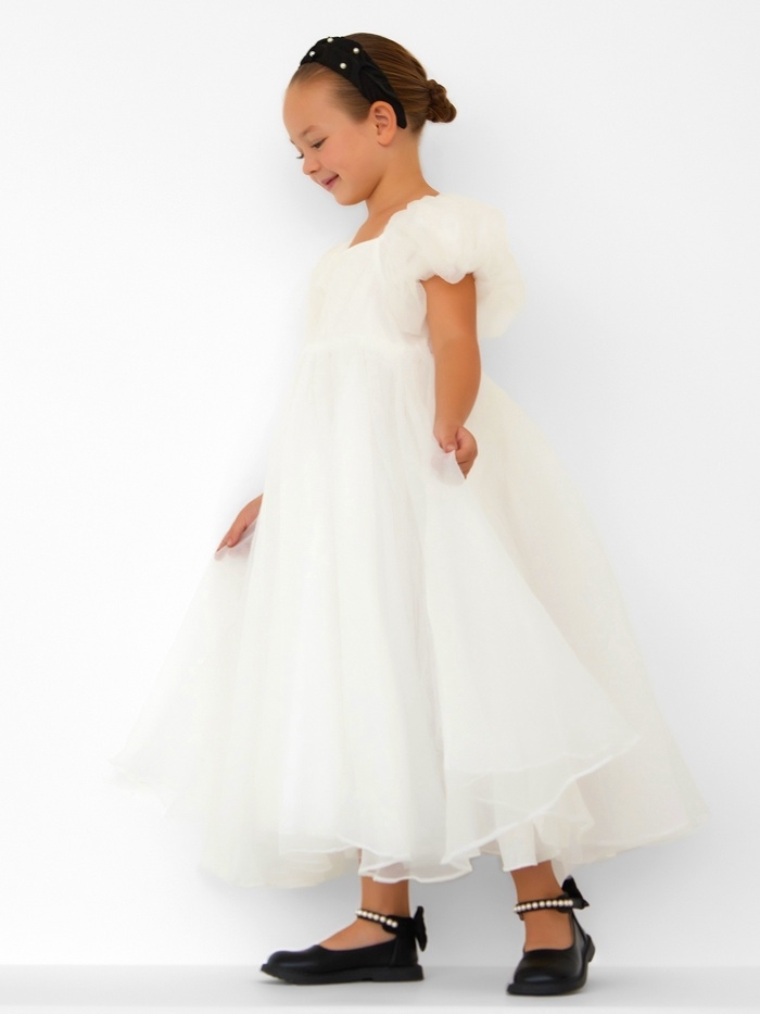 Платье детское нарядное KAFTAN рост 130, белый