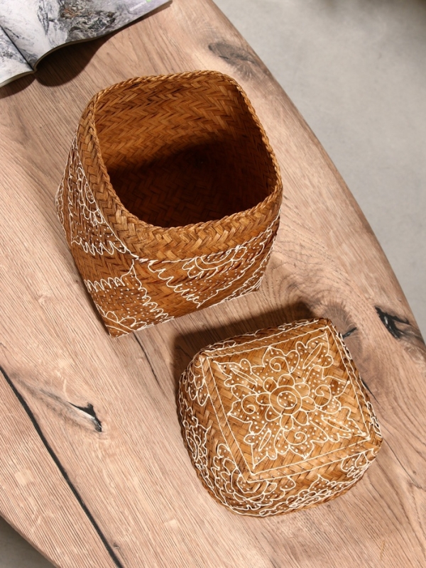 Корзинка плетеная "Морокко" 17х17х25 см