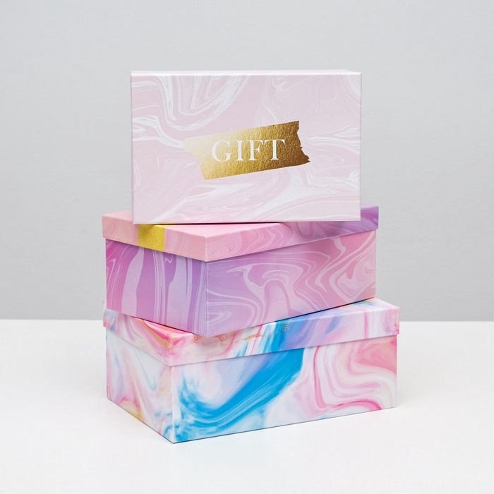 Набор коробок 15 в 1, упаковка подарочная, &laquo;Текстурный&raquo;, 12 х 6.5 х 4 см - 46.5 х 30 х 17.5 см