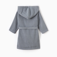 Халат детский Экономь и Я, цв. серый, р-р 32, 100% хл, 340 г/м2
