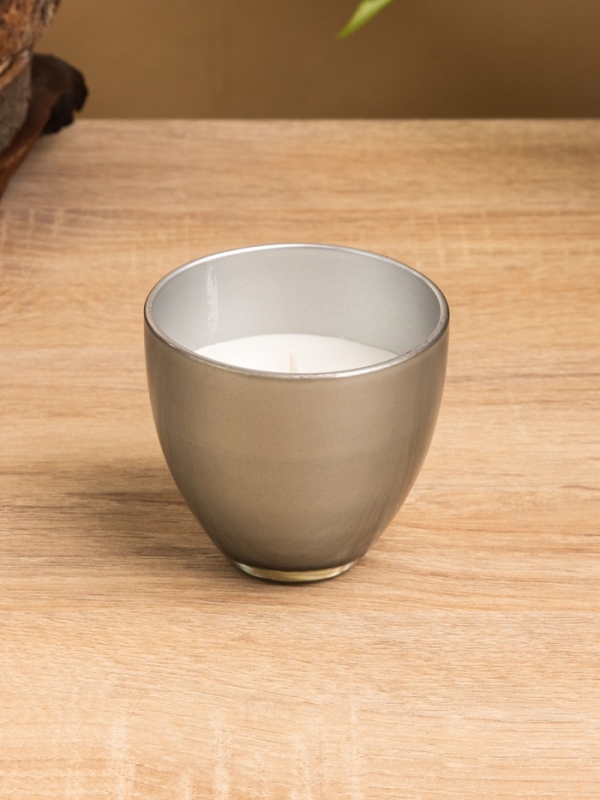 Свеча ароматическая в стеклянном подсвечнике 85 гр, жимолость