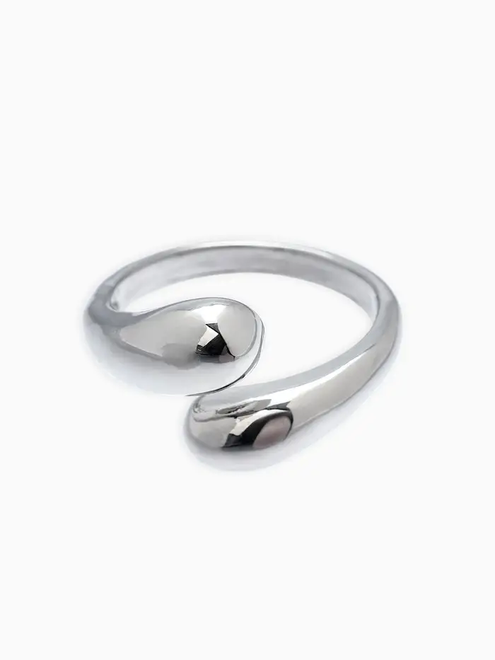 Кольцо "Капли БО", цвет золото безразмерное