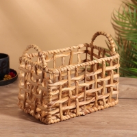 Корзина плетеная 25x15x20 см, водный гиацинт