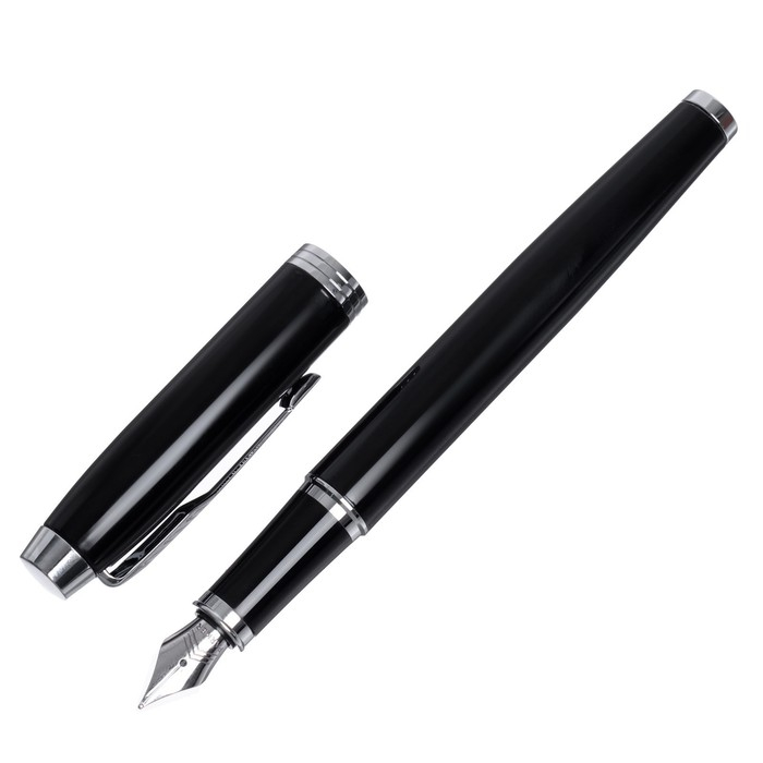 Ручка перьевая Parker IM Core F321 Black CT F, корпус из нержавеющей стали, В ПОДАРОЧНОМ ПАКЕТЕ