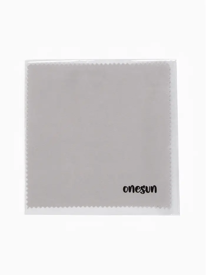 Салфетка для очков OneSun, 13*13см, цвет серый