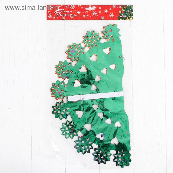 Шар фольгированный "Сердечки, цветочки"  d-42 см