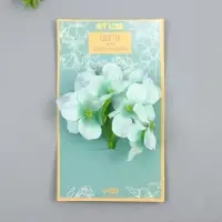 Цветы для декорирования "Гортензия" сиренево-голубые 10х10 см