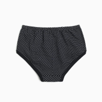 Трусы слипы женские, цвет чёрный/горошек, размер 56-58