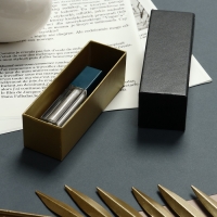 Коробочка подарочная под набор "Помада",4*12*4 см,  цвет чёрный