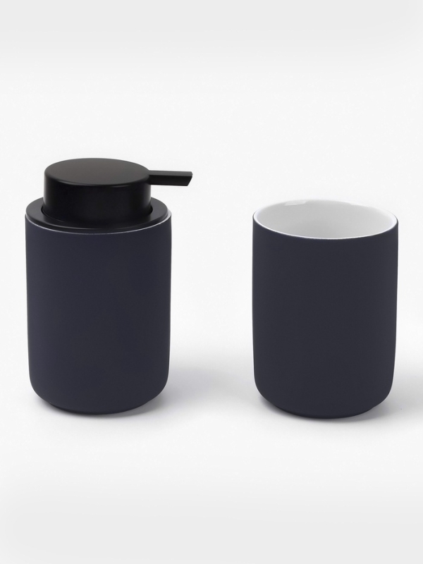 Набор для ванной "Vapor" 2 предмета (дозатор для мыла. стакан)