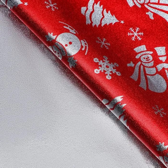 Плёнка упаковочная фольгированная, 70&times;50 см, красный