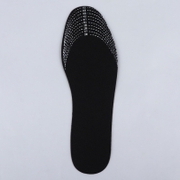 Стельки для обуви, универсальные, антибактериальные, р-р RU до 44 (р-р Пр-ля до 45), 28 см, пара, цвет чёрный