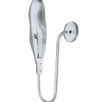 Крючок для штор CAPPIO KS040, цвет серебро с золотом, набор 2 шт