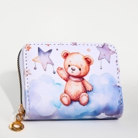 Кошелёк на молнии "Выбражулька", цвет белый