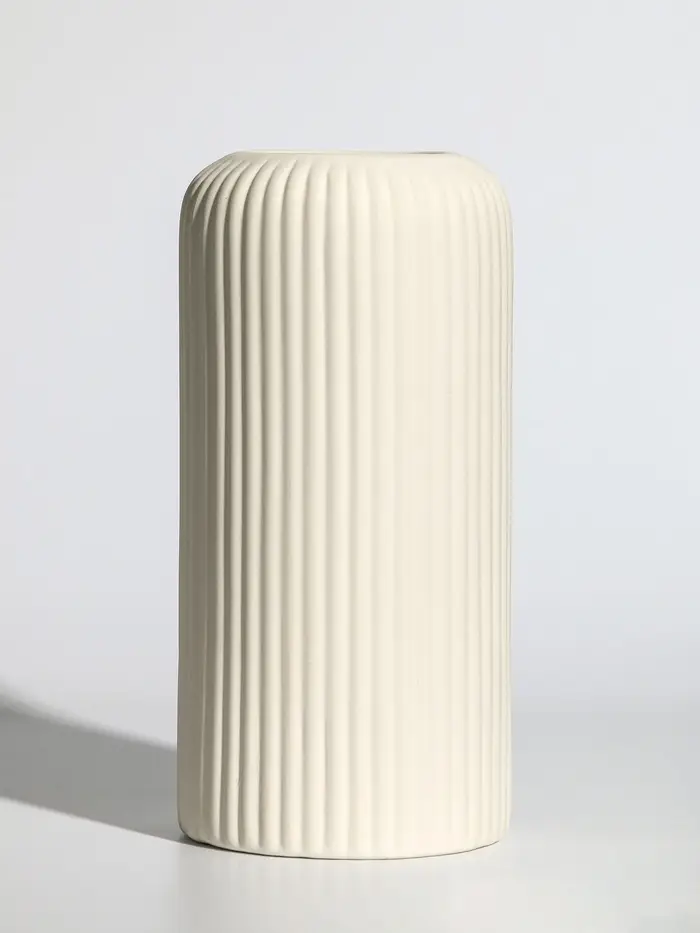 Ваза керамика настольная "Флоранс классик" 20х9,5х7 см, белый