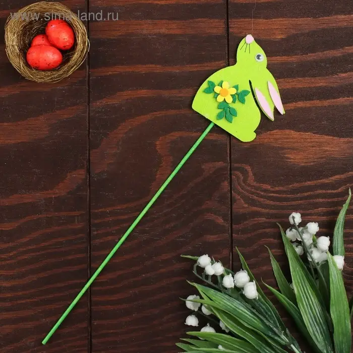 Топпер-декор &laquo;Кролик с цветочком&raquo;