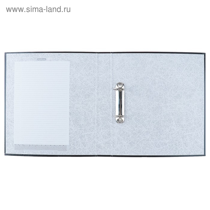 Папка на 2 кольцах А4, ErichKrause Business, 50 мм, 2000 мкм, ламинированная, твердая обложка, черная