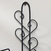 Подвес для кашпо настенный &laquo;Узор&raquo;, d = 16 см, чёрный