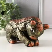 Копилка "Бык" 12х18,5х9,5 см, золото