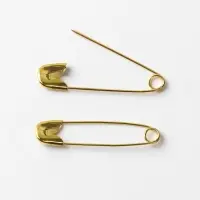 Булавки английские, 28 мм, 10 шт., цвет золотой