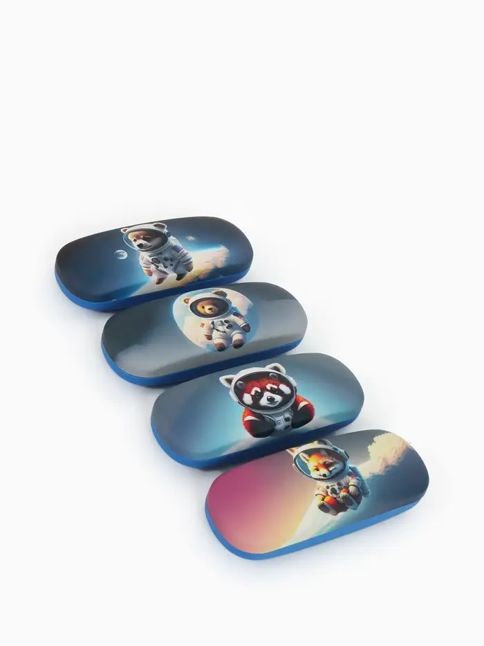 Футляр для очков Космос, 16*4*6 см, хлопушка, МИКС