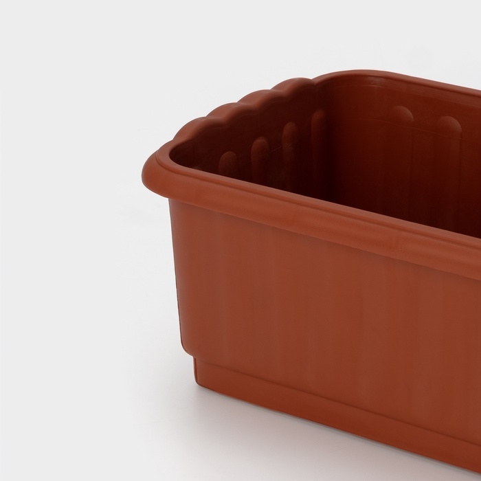 Ящик для цветов без дренажной решеткой, 12 л, МИКС