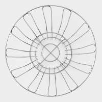 Фруктовница Доляна, 23&times;23&times;11 см, хром