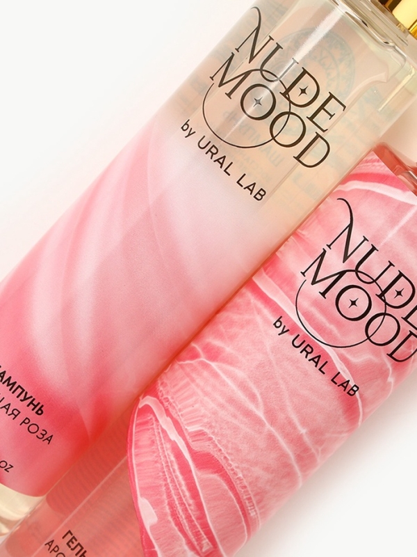 Подарочный набор URAL LAB: гель для душа и шампунь для волос, 2х250 мл, аромат розы и пиона