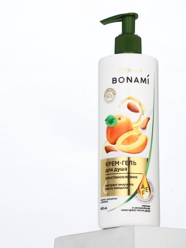 Крем-гель для душа "Марципан и абрикос", 400 мл