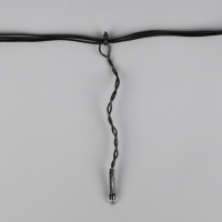 Гирлянда &laquo;Бахрома&raquo; 1.8 &times; 0.5 м, IP20, тёмная нить, 48 LED, свечение белое, 8 режимов, 220 В