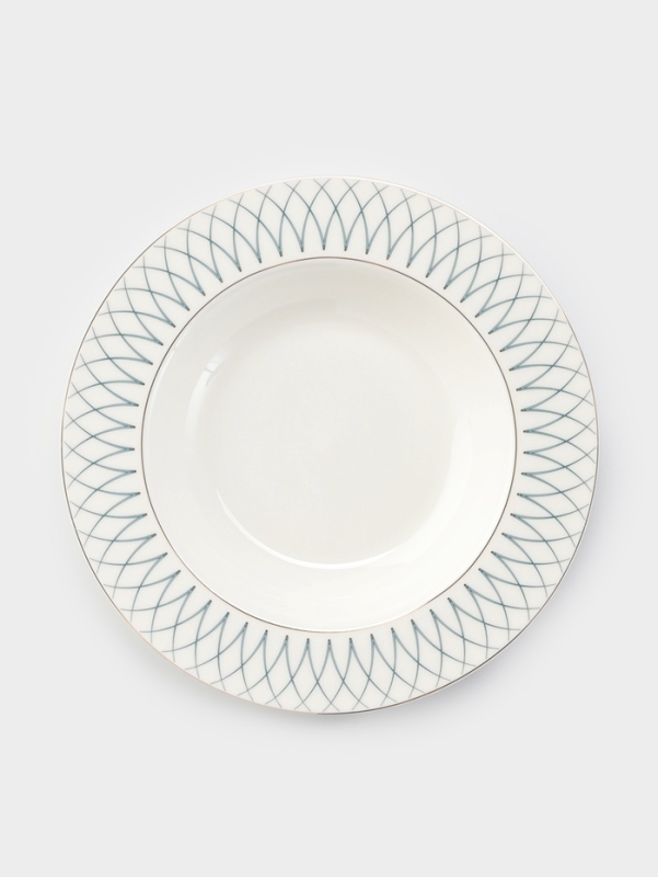 Тарелка глубокая WY Royal bird, d=21.5 см, фарфор