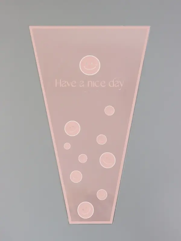 Пакет цветочный Конус, розовый, 28&times;9&times;44 см&plusmn;1 см