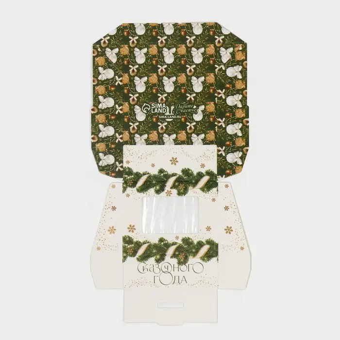 Коробка складная &laquo;Новогодний шик&raquo;, 10 х 8 х 3.5 см