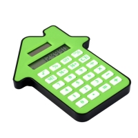 Калькулятор настольный "Домик" 08-разрядный KS-007, зеленый