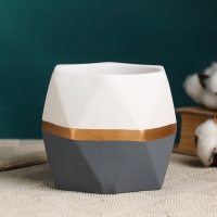 Кашпо "Ноа Многогранник" МИКС, 11х10см