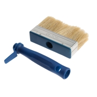 Кисть-макловица ТУНДРА, смешанная щетина, пластиковая рукоятка, 30х120 мм