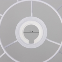 Каркас-основа абажура подвесной "Классика" Е27/Е14 37х37х21см