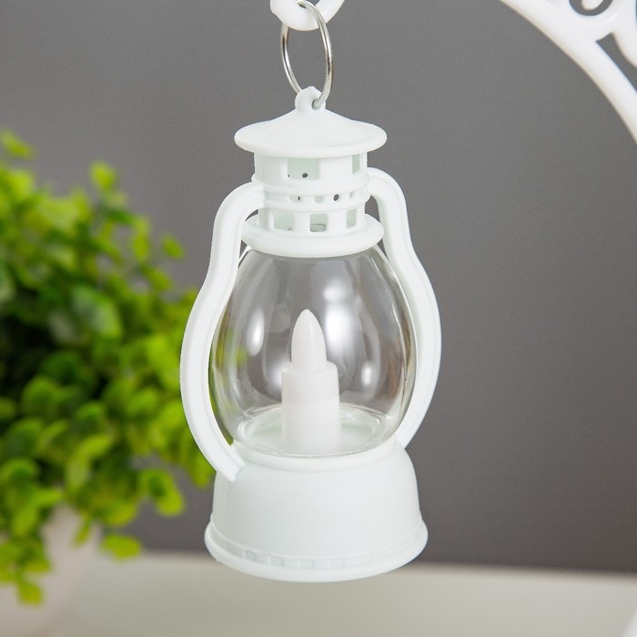 Ночник Ночник "Ночной фонарь" LED от батареек 3хAG10 белый 12х19х25 см