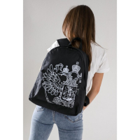 Рюкзак «Герб», 33х13х40, отд на молнии, н/карман, черный Рюкзак «Герб», 33х13х40, отд на молнии, н/карман, черный