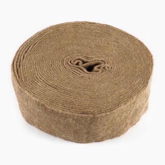 Джут межвенцовый утеплитель 100мм 20м (300-350гр) Джут межвенцовый утеплитель 100мм 20м (300-350гр)